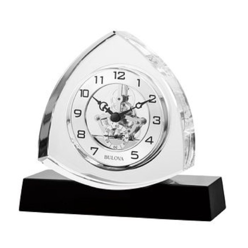 Bulova Trident Clock on a stand